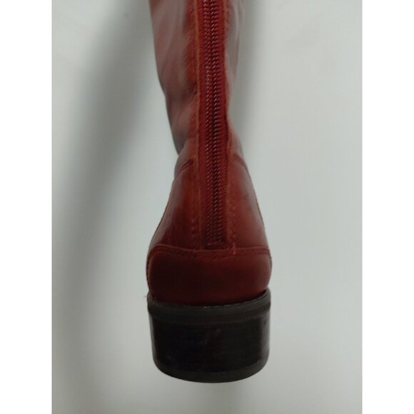 Sam Edelman Penny Whiskey Brown Leather Riding Boots Zip 10 M - Picture 11 of 16